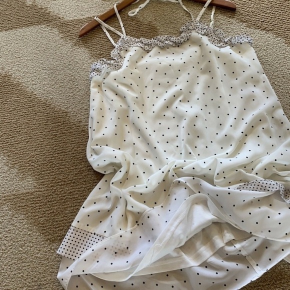 Darling Halter White Polka Dot Dress - Picture 5 of 8